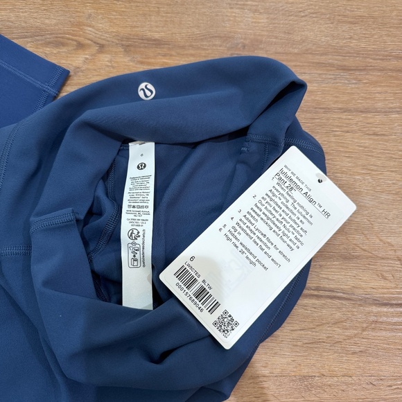 Lululemon Align Leggings (NWT) High-Rise Pant 28". Color Blue Twill Navy NWT - Picture 7 of 12